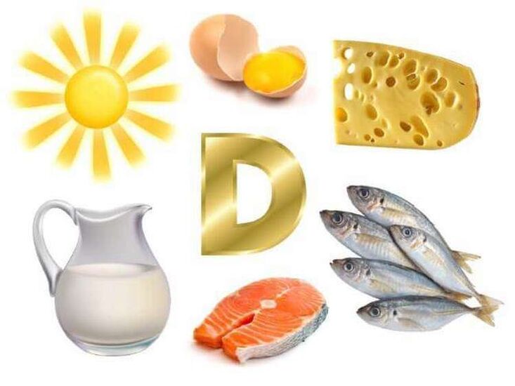 Vitamina D en produtos para potenciar